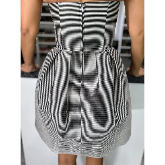 Jill Stuart White Black Strapless Fit & Flare Dress $189 - Picture 7 of 10